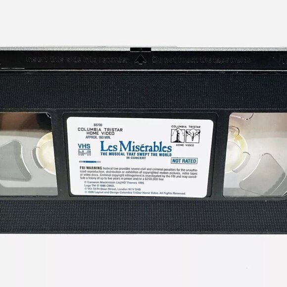 LES MISERABLES The Musical VHS Home Video Tape Clamshell Case - Picture 9 of 9